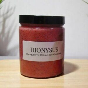 NEW! Sea Salt Body Scrub. Cherry wine scent. Natural skin care.